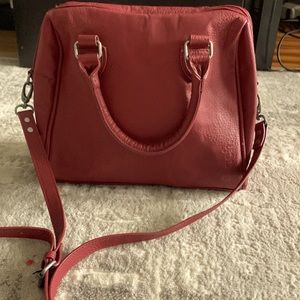 Bench warm red blooded leather crossbody purse